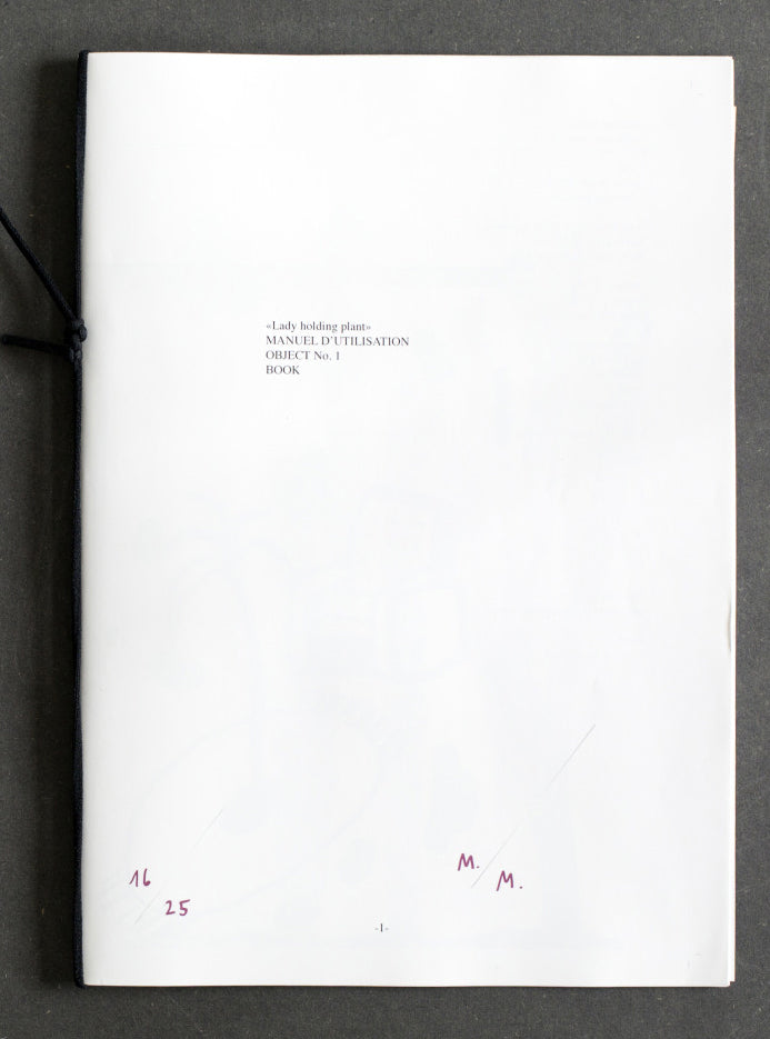 MANUEL D'UTILISATION #1 / Lady Holding Plant