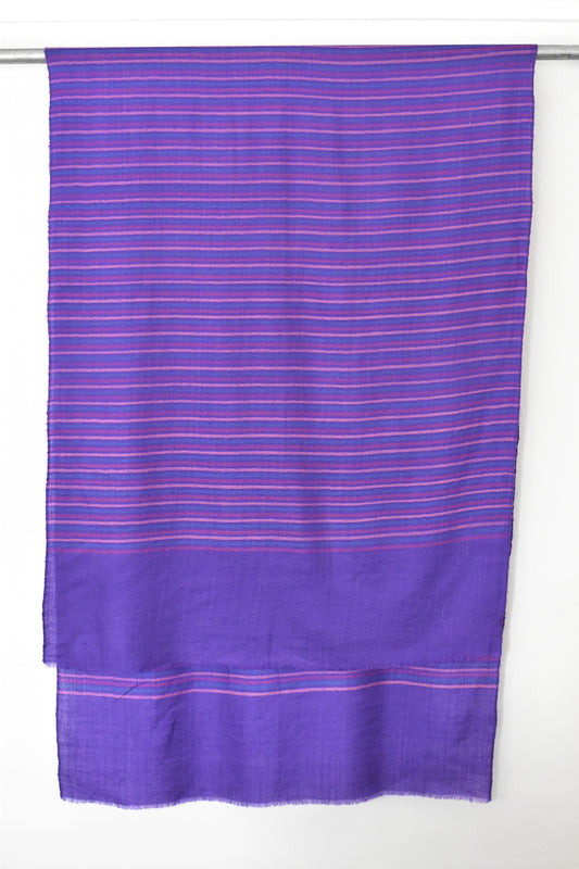 Purple horizon handwoven pashmina