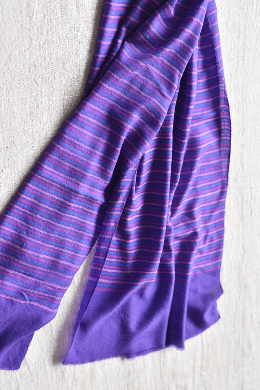 Purple horizon handwoven pashmina