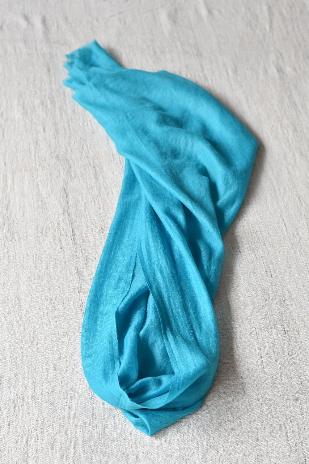 Turquoise blue handwoven pashmina