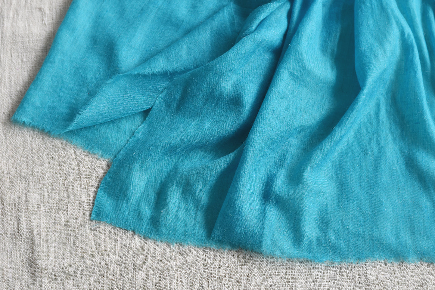 Turquoise blue handwoven pashmina