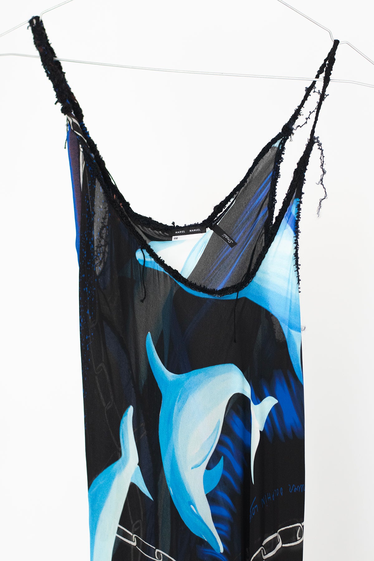 Neo dolphin silk bias cut scarf dress