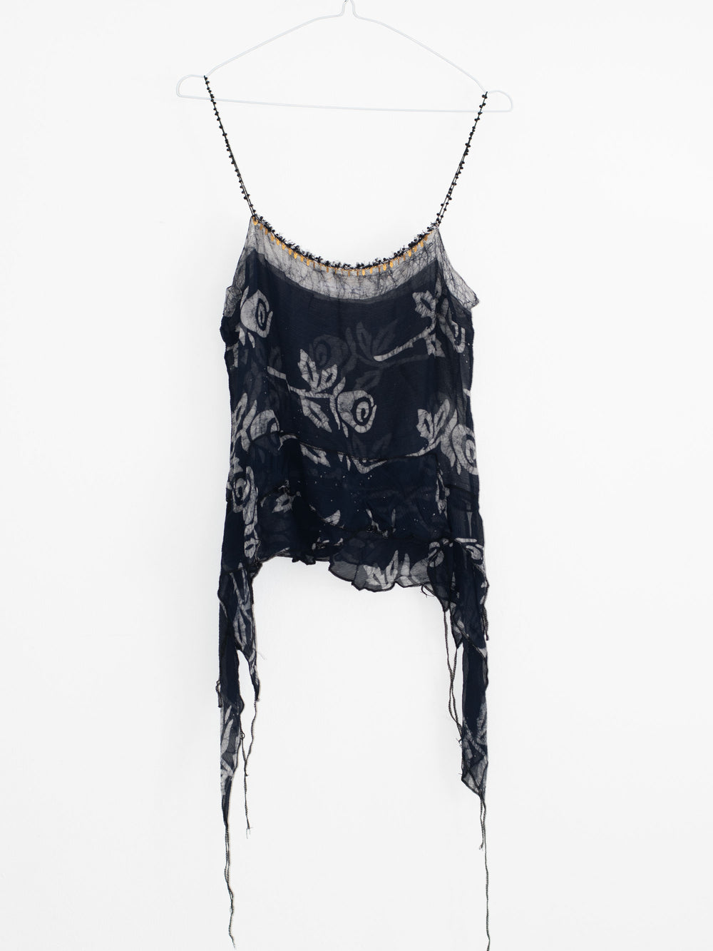 Silk chiffon scarf top